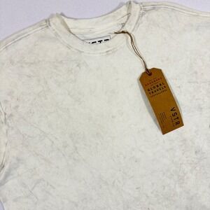 VSTR Global Premium Tie Dye Cotton T Shirt Mens Medium White Grey NWT